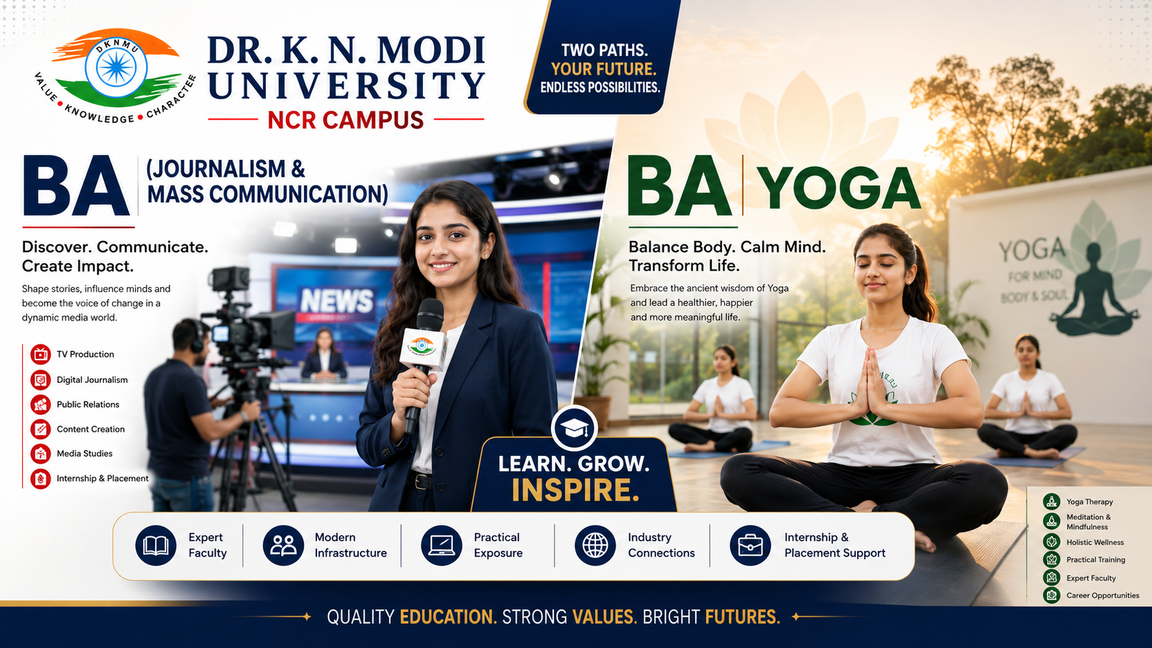 BA (Journalism & Mass Communication), BA Yoga