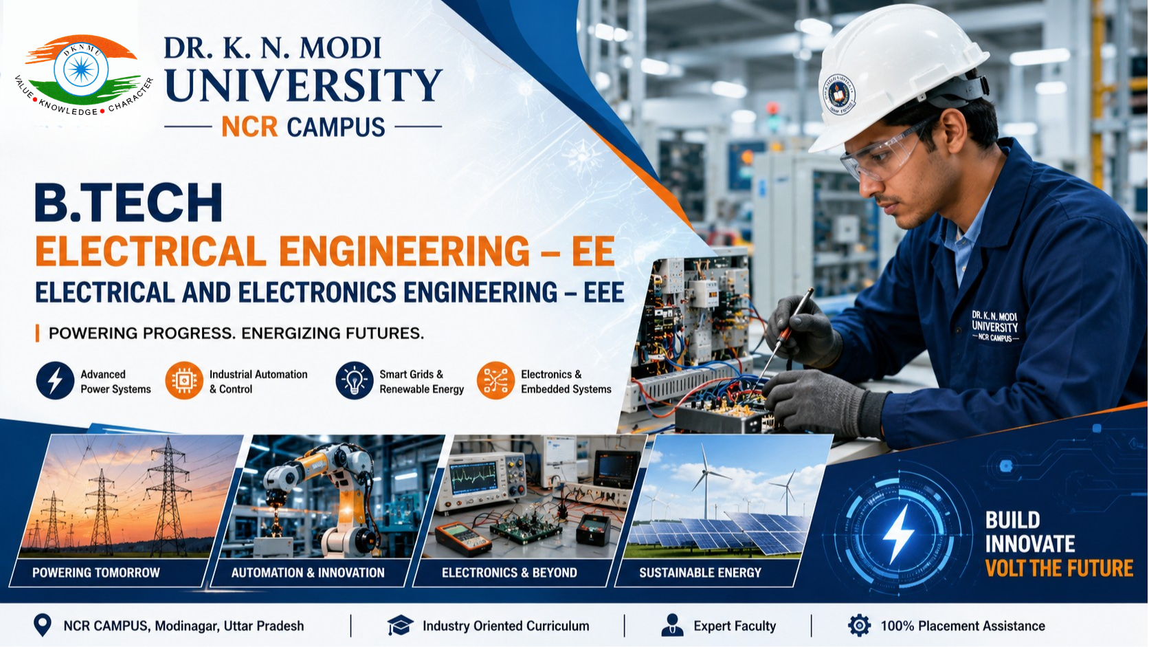 B.Tech (Electrical Engineering – EE, Electrical And Electronics Engineering - EEE)
