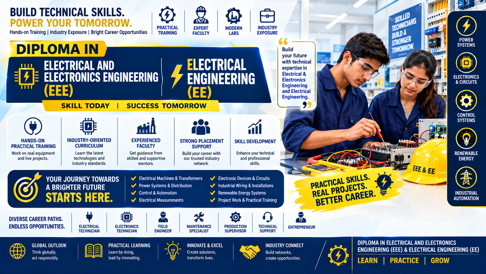 Diploma in Electrical & Electronics Engineering (DEEE) & Electrical Engineering (DEE)