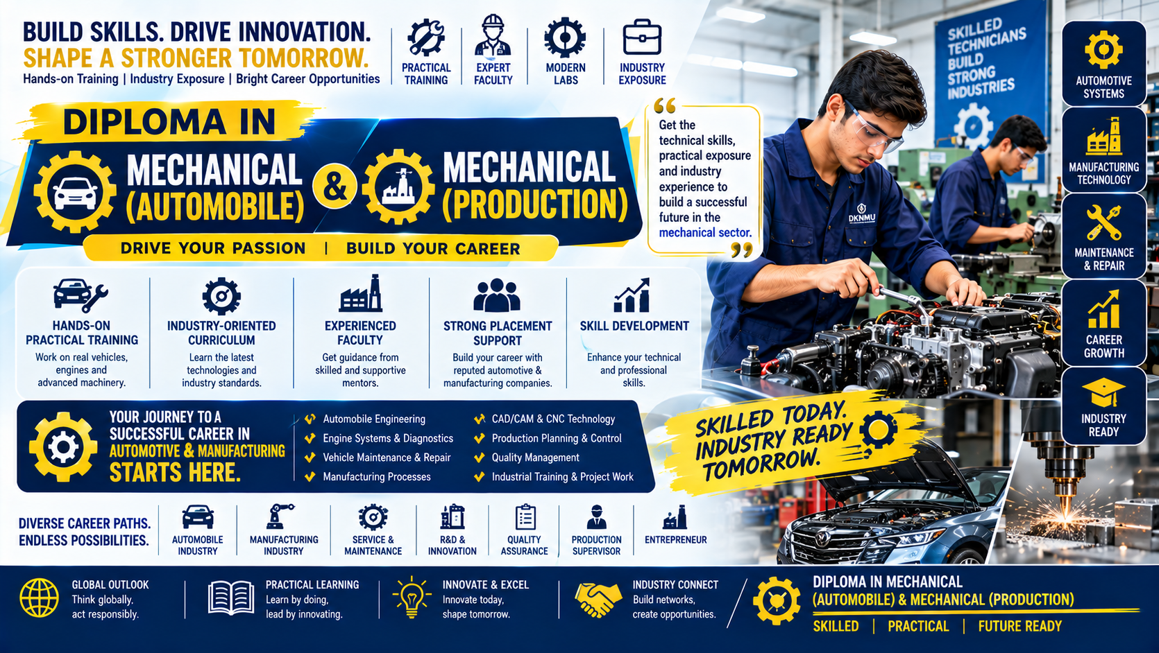 Diploma in Mechanical (Automobile) & Mechanical (Production)